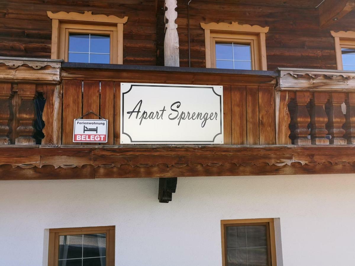 Apartmán Apart Sprenger Fugen Im Zillertal Exteriér fotografie